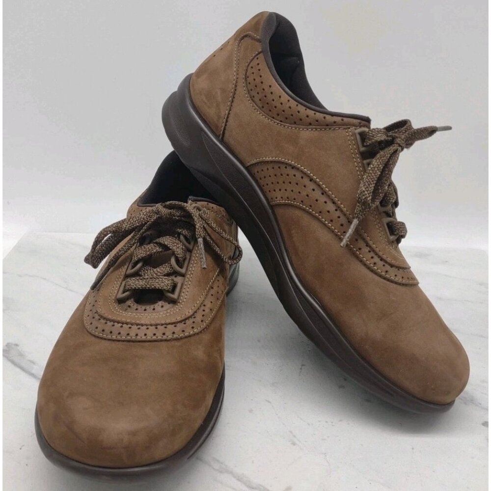 SAS Free Time Womens Suede Tripad Comfort Casual Walking Shoes Size 8.5 Brown